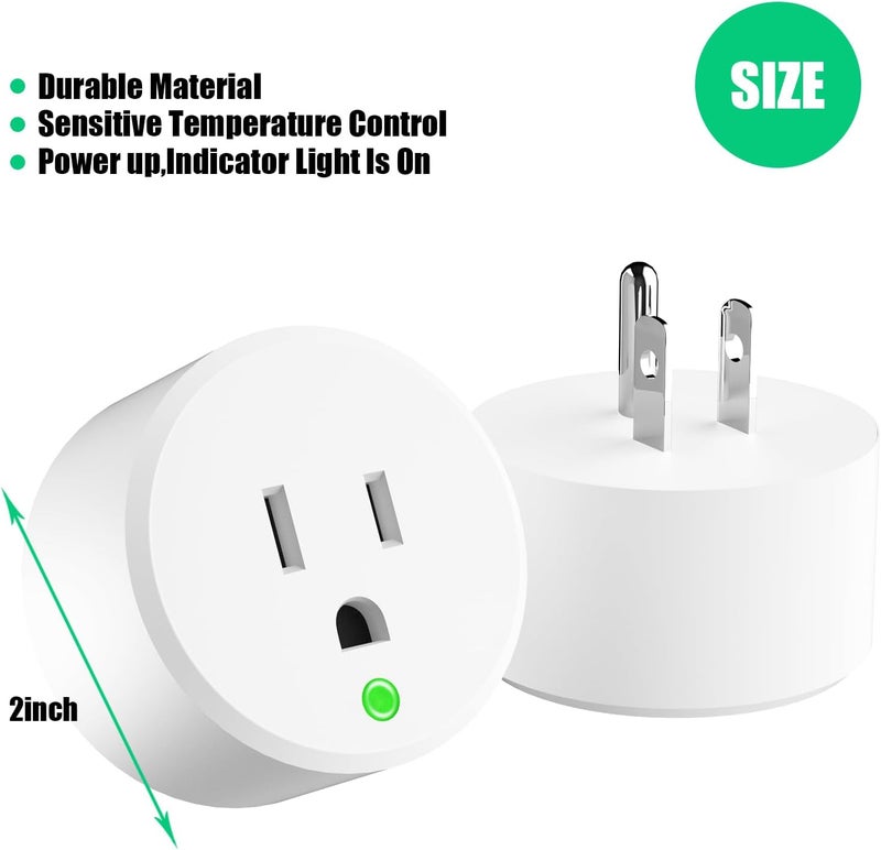 Makevivi Thermostatically Controlled Outlet - On at 32°F/Off at 50 °F, Thermostat Plug Outlet, No Need to Close Manually, for Chicken Water Coop Heater Heated Water Bowl Bird Bath Deicer Roof Cable (1 Pcs) - Image 3
